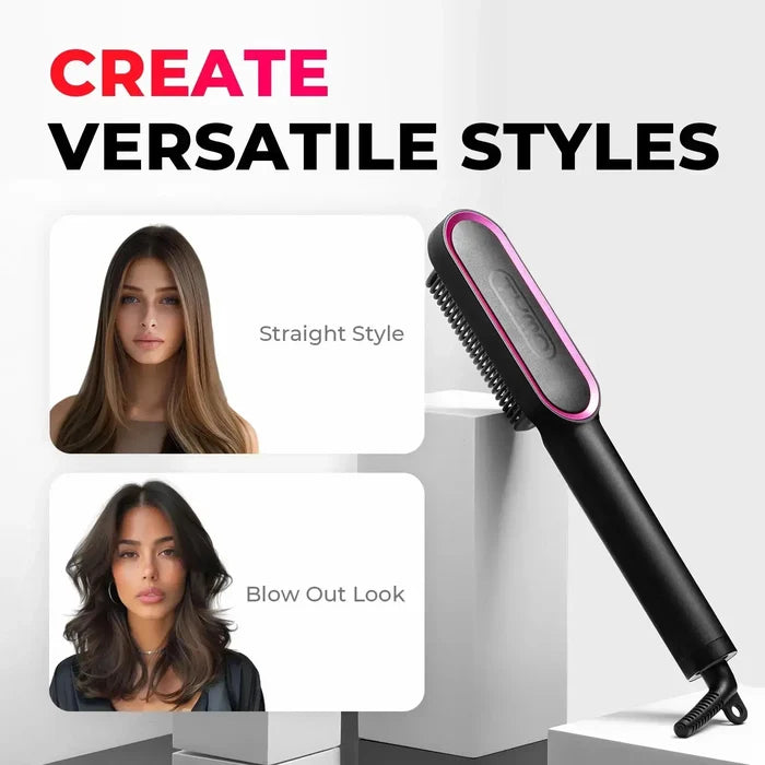 TYMO RING comb for straightener- 2-in-1 straightening & blowout styling tool.