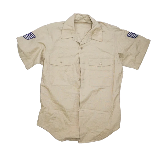 US Air Force 1960s Khaki Short Sleeve Shirt - Small, Item 2 - US Air Force Surplus - Service Shirts