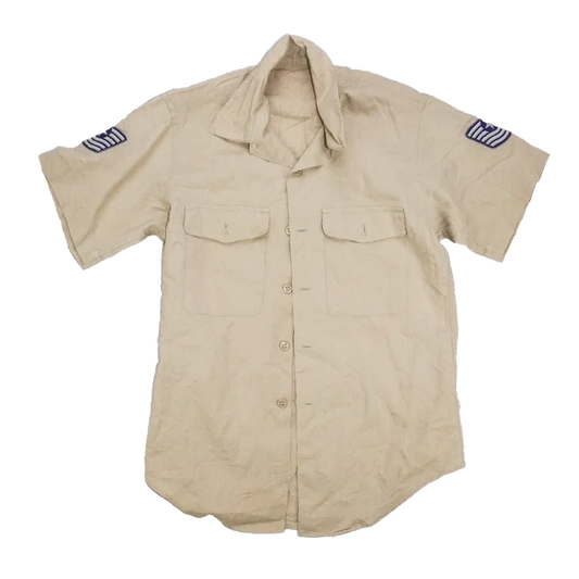 US Air Force 1960s Khaki Short Sleeve Shirt - Small, Item 4 - US Air Force Surplus - Service Shirts