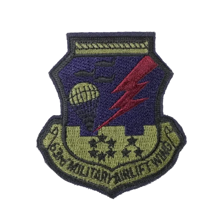 US Air Force 63rd Military Airlift Wing Subdued Patch - Army & Outdoors - Flags, Badges & Insignia
