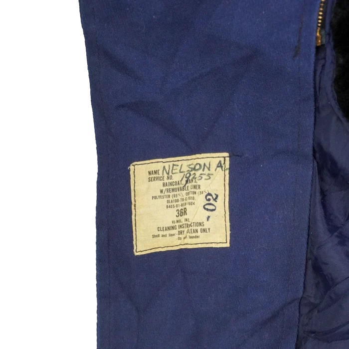 US Air Force Blue All Weather Coat with Liner - 36R, Small - US Air Force Surplus - Rain Jackets