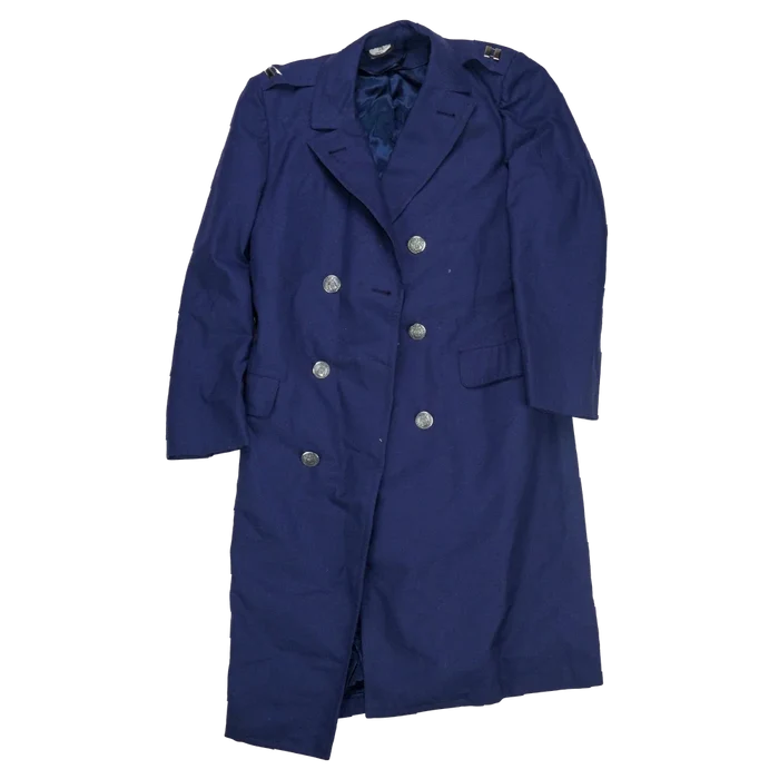 US Air Force Blue Overcoat - 37R, Small - US Air Force Surplus - Great Coats