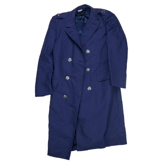 US Air Force Blue Overcoat - 37R, Small - US Air Force Surplus - Great Coats