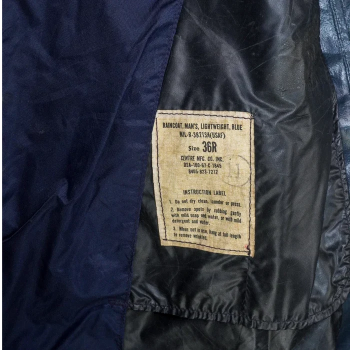 US Air Force Lightweight Raincoat - 36R, Small - US Air Force Surplus - Rain Jackets