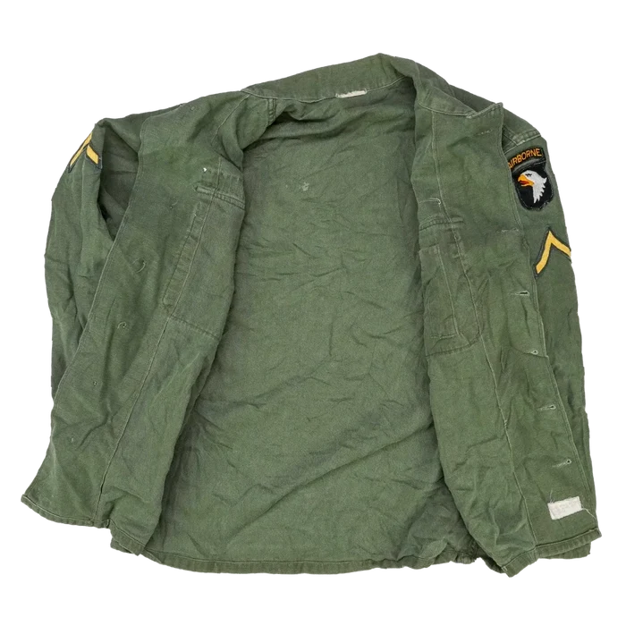 US Army 101st Airborne 1st Pattern OG-107 Utility Shirt - Small - US Army Surplus - Field Shirts