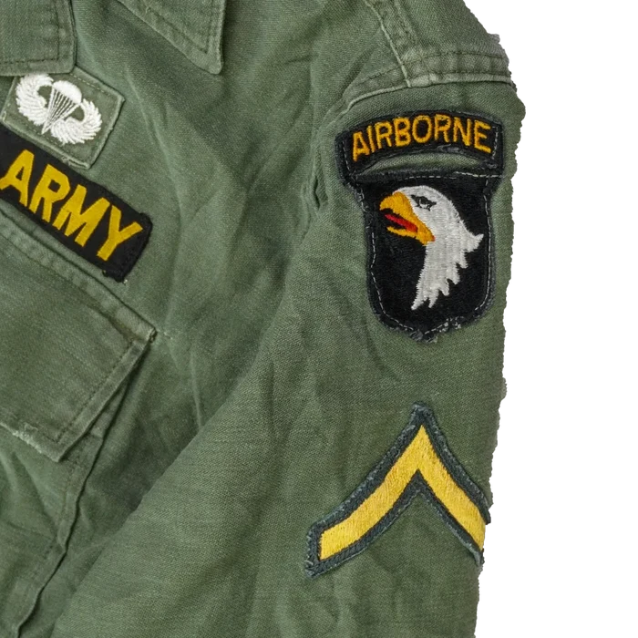 US Army 101st Airborne 1st Pattern OG-107 Utility Shirt - Small - US Army Surplus - Field Shirts