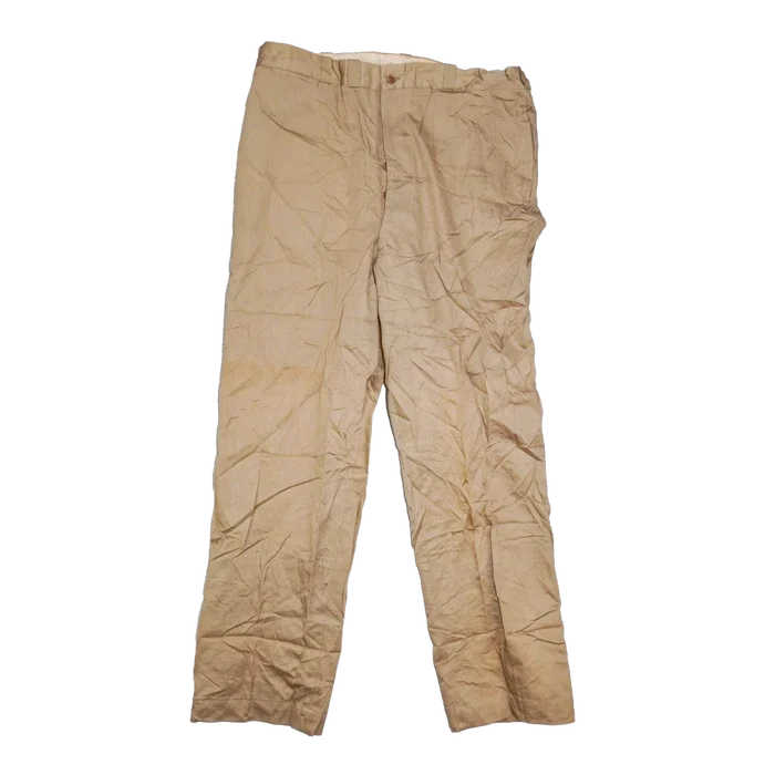US Army 1950s Khaki Chino Trousers - 38x33, Large - US Army Surplus - Dress Trousers