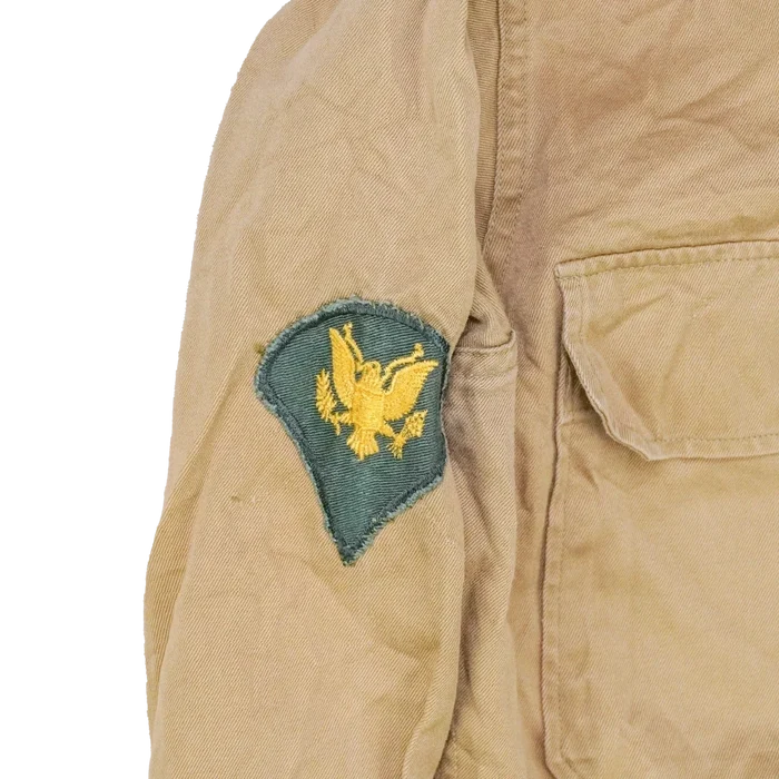 US Army 1950s Khaki Long Sleeve Shirt - 16x35, Medium - US Army Surplus - Service Shirts