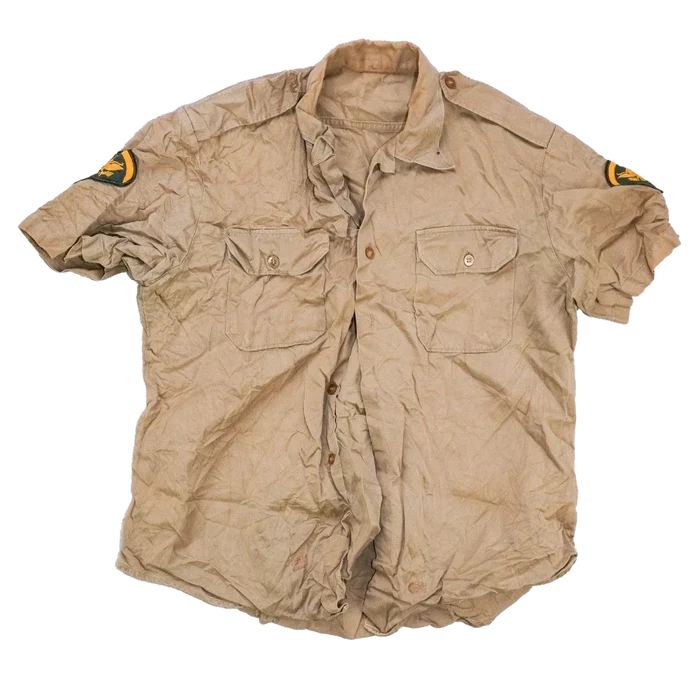 US Army 1960s Khaki Short Sleeve Shirt - Small - US Army Surplus - Service Shirts
