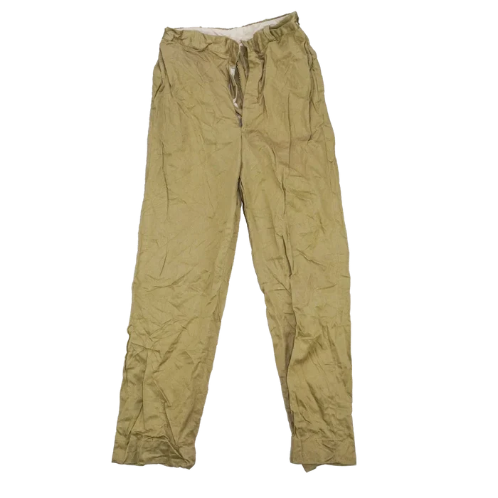 US Army 1970s Khaki Chino Trousers - 32x33, Medium - US Army Surplus - Dress Trousers