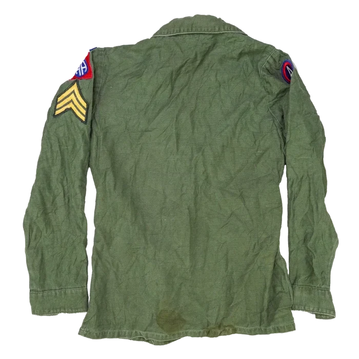 US Army 82nd Airborne OG-107 Utility Shirt - 14.5x33, Small - US Army Surplus - Field Shirts