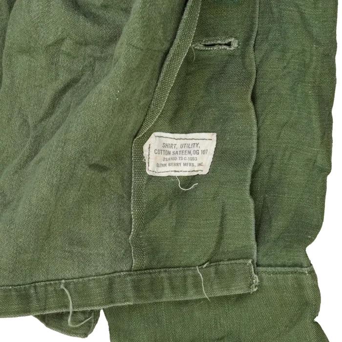 US Army 82nd Airborne OG-107 Utility Shirt - 14.5x33, Small - US Army Surplus - Field Shirts