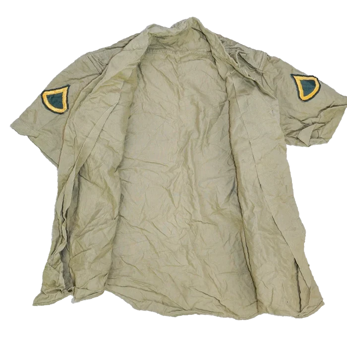 US Army Khaki Short Sleeve Service Dress Shirt - Medium - US Army Surplus - Service Shirts