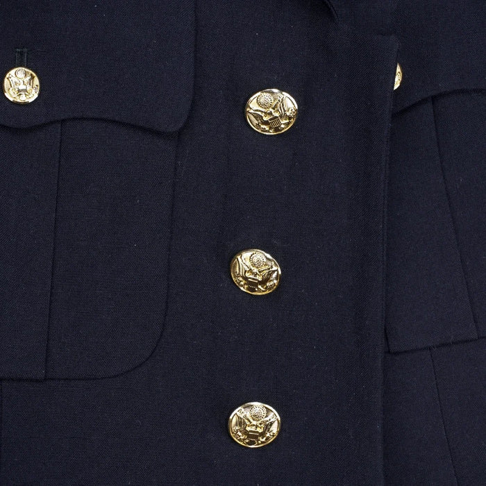 US Army Officers Black Service Dress Jacket - 39S, Medium - US Army Surplus - Dress Jackets