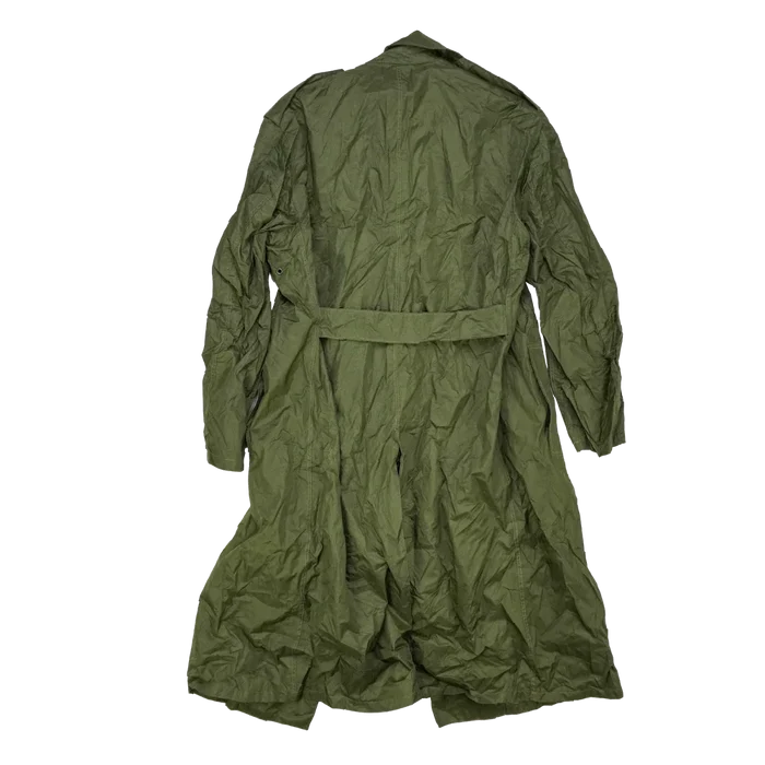 US Army Olive Nylon Raincoat - 36R, Small, Item 2 - US Army Surplus - Rain Jackets