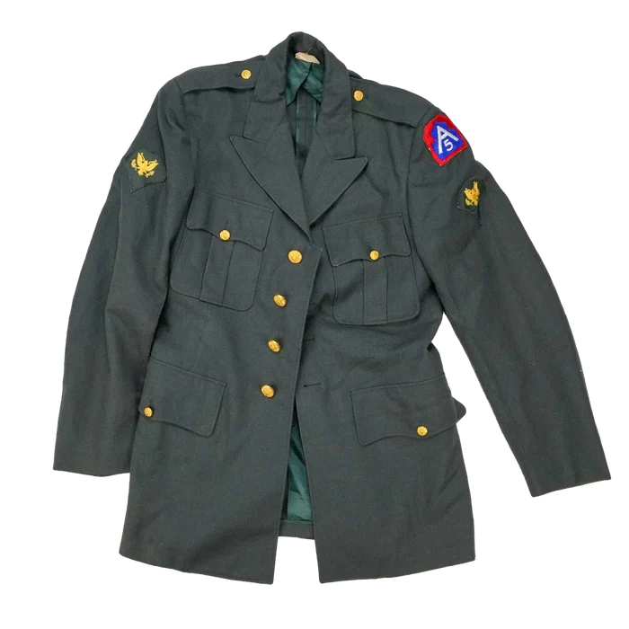 US Army Wool Service Dress Jacket - 39L, Medium - US Air Force Surplus - Field Jackets