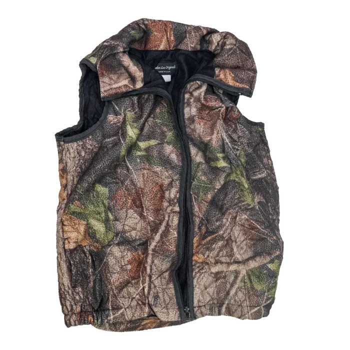 US Made Realtree Kids Fleece Vest - Medium - Army & Outdoors - Vests