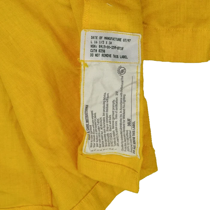 US Made Wildland Fire-Fighting Brush Shirt - 16.5x34, Large - Army & Outdoors - Field Shirts