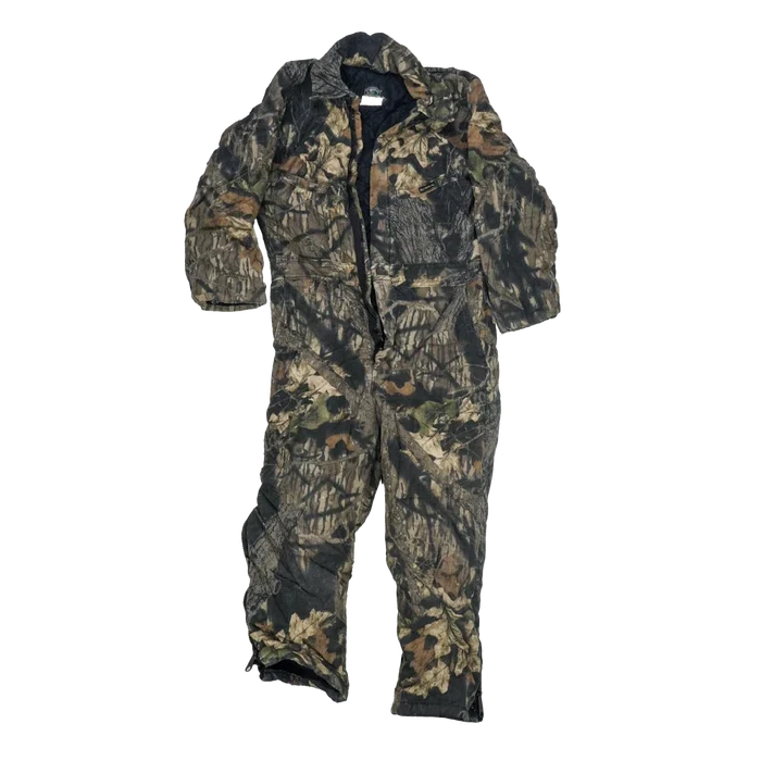 US Made Wolf Mountain Camo Lined Coveralls - Medium - Army & Outdoors - Overalls