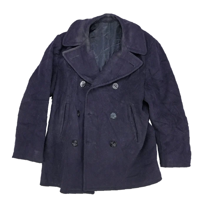 US Navy 1960s Wool Pea Coat - 38R, Small - US Navy Surplus - Great Coats