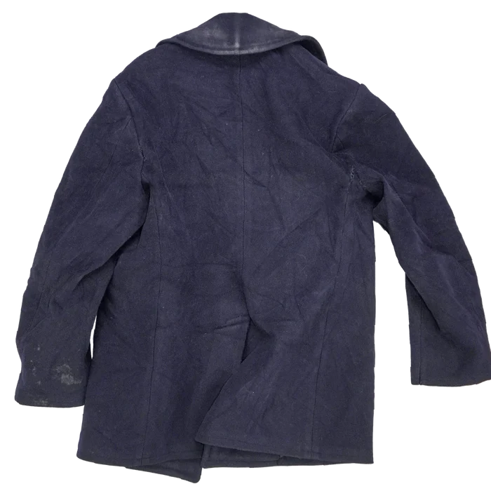 US Navy 1960s Wool Pea Coat - 38R, Small - US Navy Surplus - Great Coats