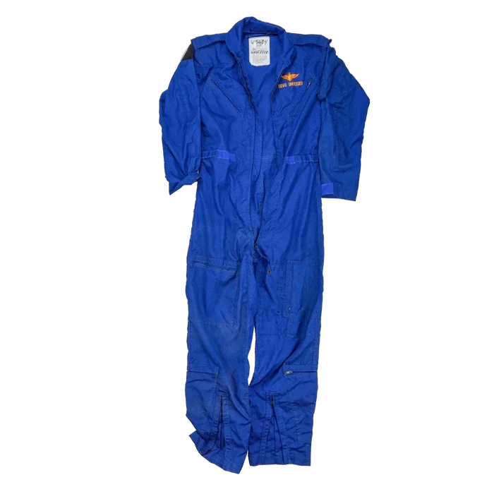 US Navy Blue CWU/73P Flyers Coveralls - 38L, Medium - US Navy Surplus - Overalls