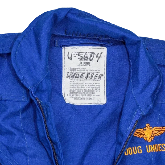 US Navy Blue CWU/73P Flyers Coveralls - 38L, Medium - US Navy Surplus - Overalls