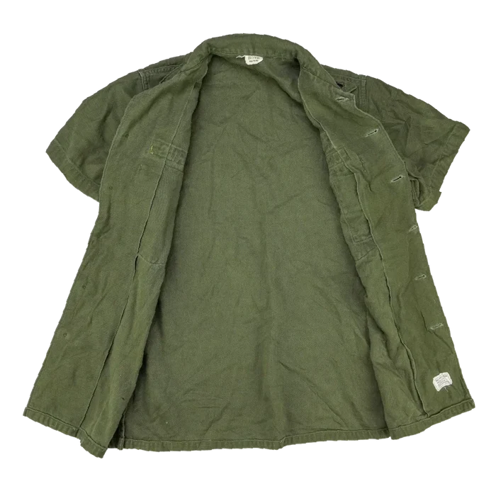 US Navy OG-107 Short Sleeve Utility Shirt - 15.5x33, Medium - US Navy Surplus - Field Jackets