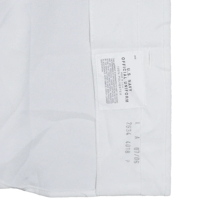 US Navy White Short Sleeve Service Shirt - Medium - US Navy Surplus - Service Shirts