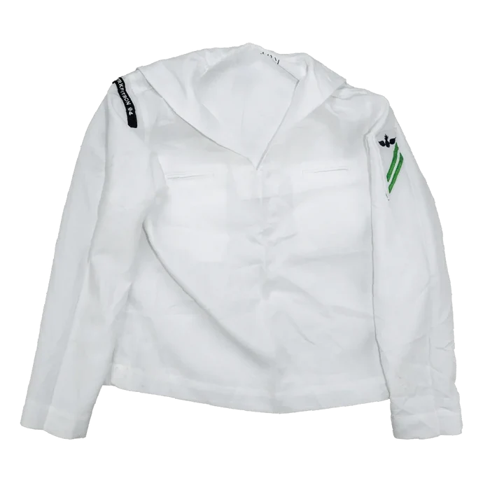 US Navy Women's White Middy Shirt - 8R, Small - US Navy Surplus - Service Shirts