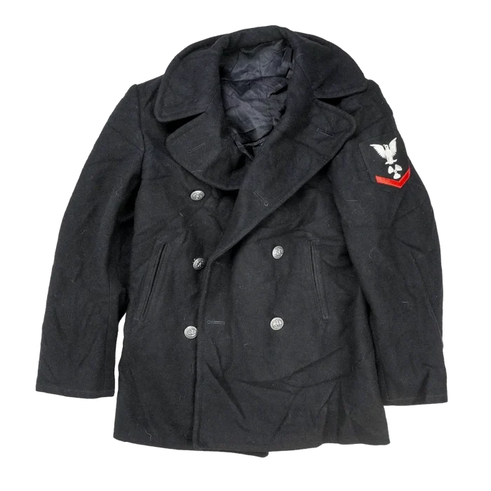 US Navy Wool Pea Coat - Small - US Navy Surplus - Great Coats