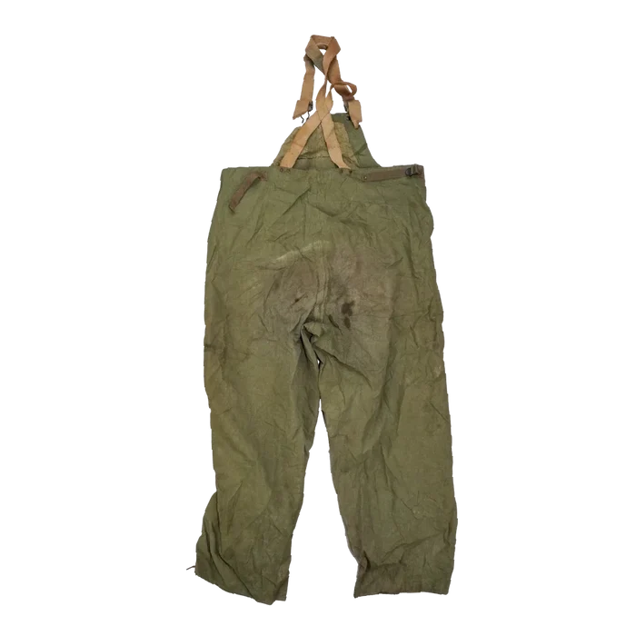 US Navy WW2 Waterproof Bib Overalls - Medium - US Navy Surplus - Overalls