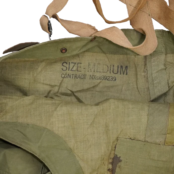 US Navy WW2 Waterproof Bib Overalls - Medium - US Navy Surplus - Overalls