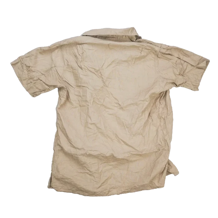 USGI 1960s Khaki Short Sleeve Shirt - Small - US Army Surplus - Service Shirts