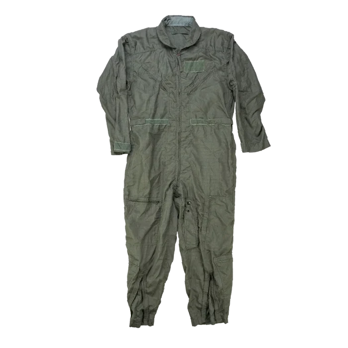 USGI CWU-27/P Olive Flyers Coveralls - 38S, Medium - US Army Surplus - Overalls
