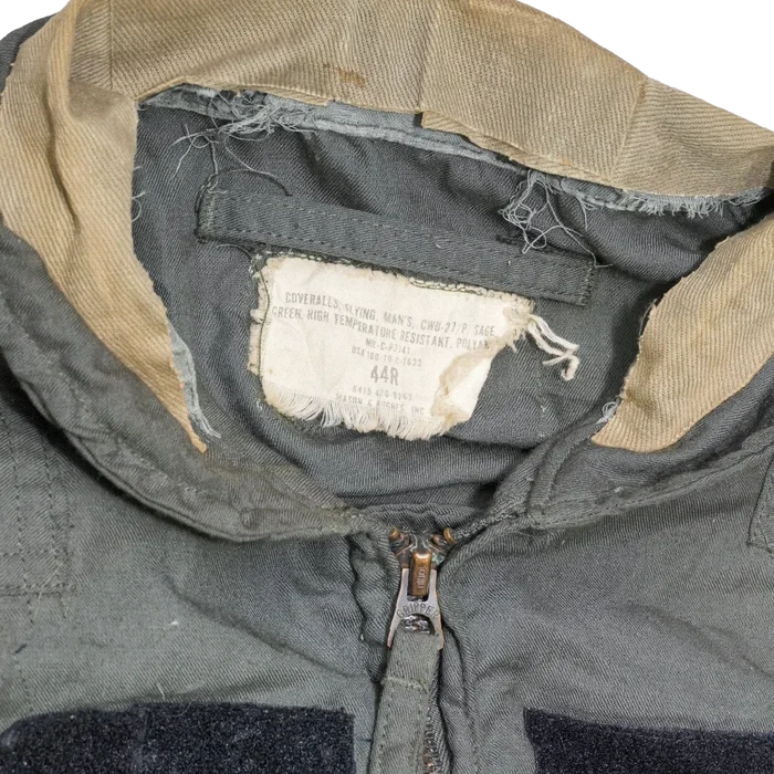 USGI CWU-27/P Olive Flyers Coveralls - 44R, XLarge - US Air Force Surplus - Overalls