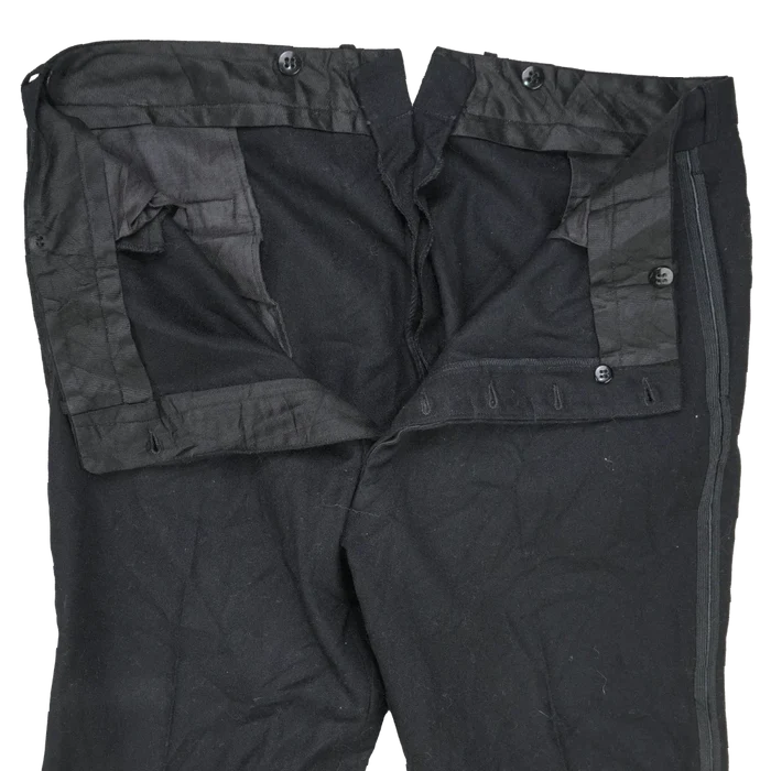 USGI Officers Black Mess Dress Trousers - 42x30 - X Large - US Army Surplus - Dress Trousers