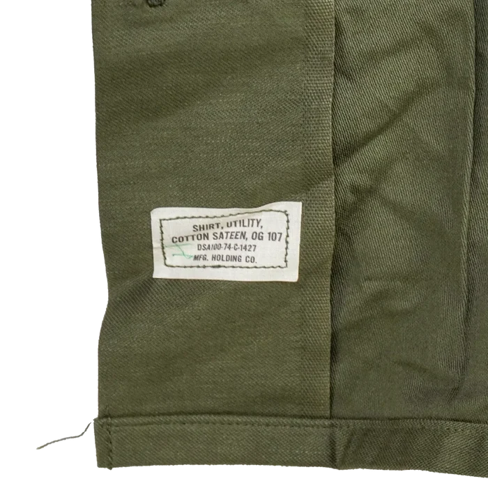 USGI OG-107 Utility Shirt - 14.5x31, Small, Item 2 - US Army Surplus - Field Shirts