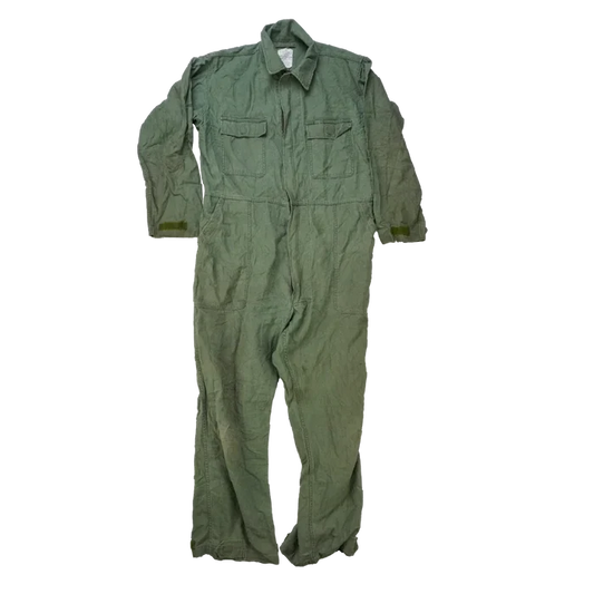 USGI Olive Utility Coveralls - Large - US Army Surplus - Overalls