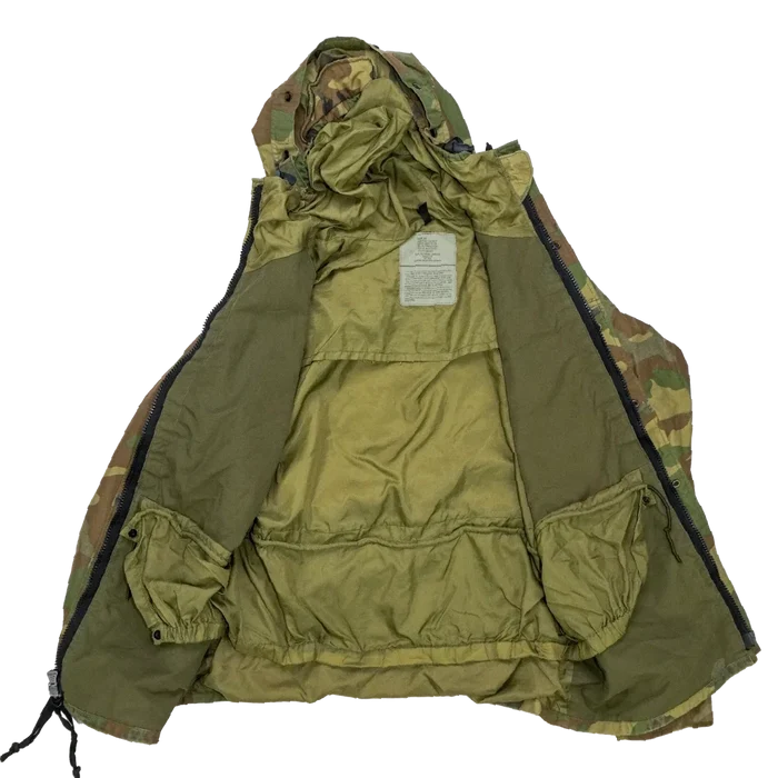 USGI Woodland Gore-Tex Jacket - Medium Long - US Army Surplus - Rain Jackets