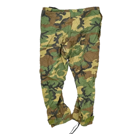 USGI Woodland Gore-Tex Trousers - Large Regular - US Army Surplus - Rain Trousers