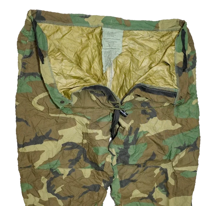 USGI Woodland Gore-Tex Trousers - Large Regular - US Army Surplus - Rain Trousers