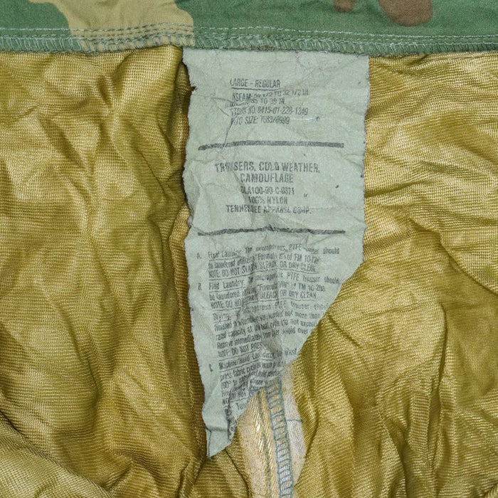 USGI Woodland Gore-Tex Trousers - Large Regular - US Army Surplus - Rain Trousers