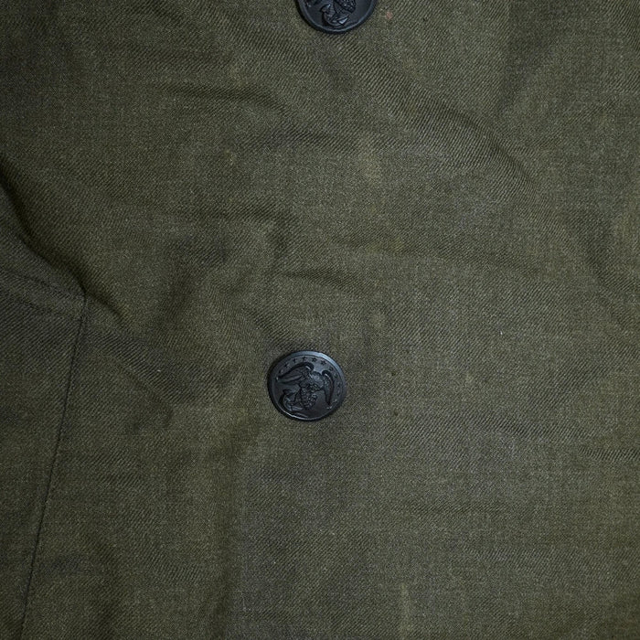 USMC Olive Wool Overcoat - 36S, Small - USMC Surplus - Great Coats