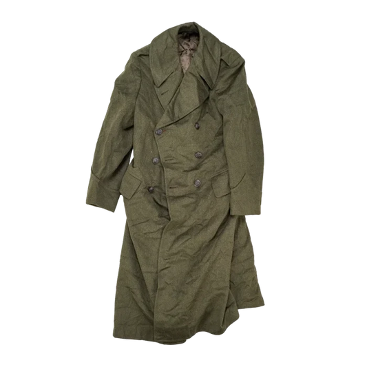 USMC Olive Wool Overcoat - Small - US Army Surplus - Great Coats