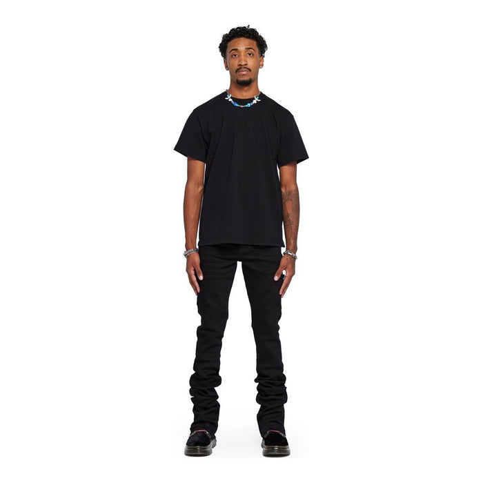 Valabasas Mr Extendo Super Stacked Black Denim Jeans - stylish, high-quality, and versatile jeans for men