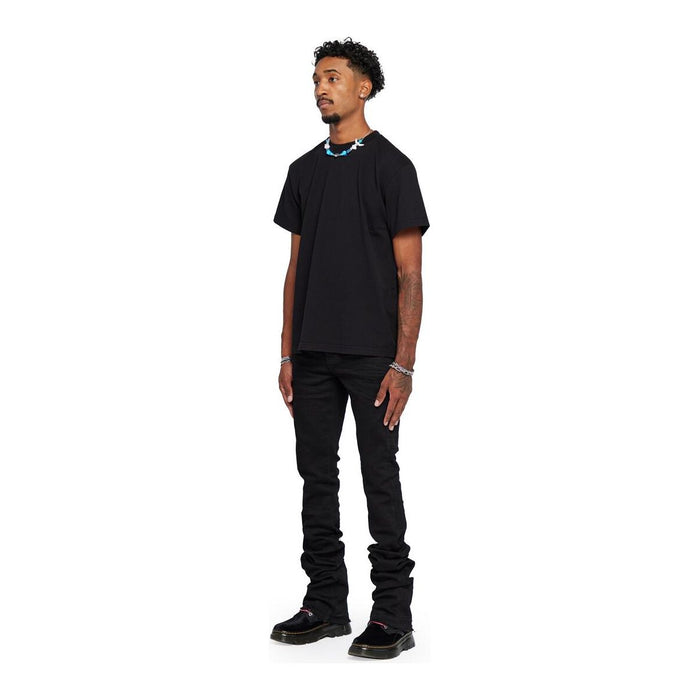 Durable Valabasas Mr Extendo Super Stacked Black Denim Jeans with reinforced construction and long-lasting material