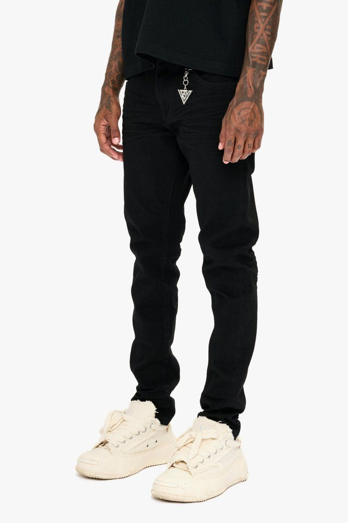 Valabasas "Mr. Slim" Jet Black Jeans