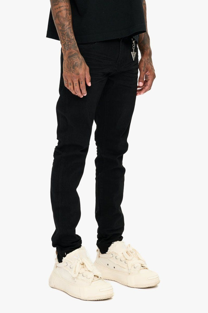 Valabasas "Mr. Slim" Jet Black Jeans