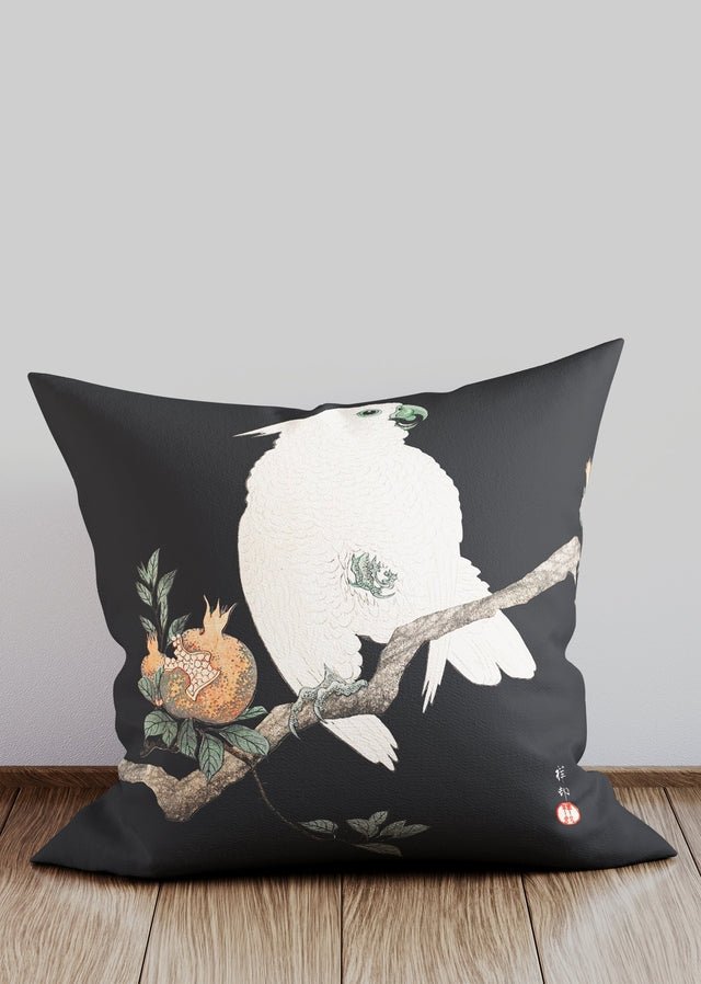 Vintage Japanese Cockatoo Cushion